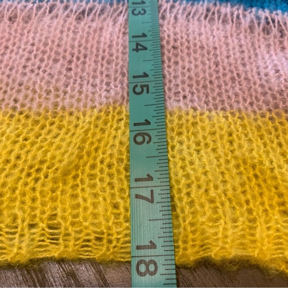 ASOS Fairycore multicolor knit Y2K style crop sweater. Size 4  XS - Picture 6 of 13